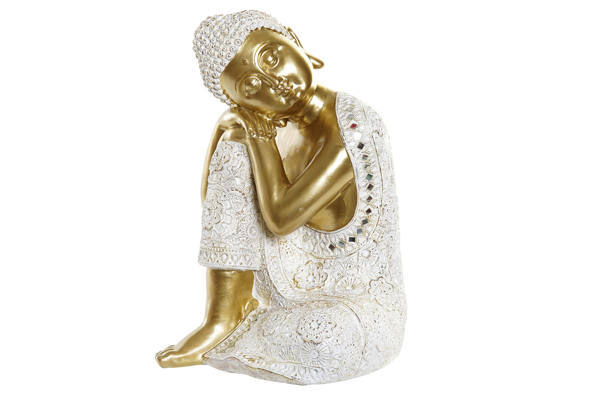 Buddha Gold White