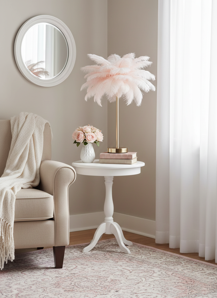 Lauavalgusti Feather Rosa