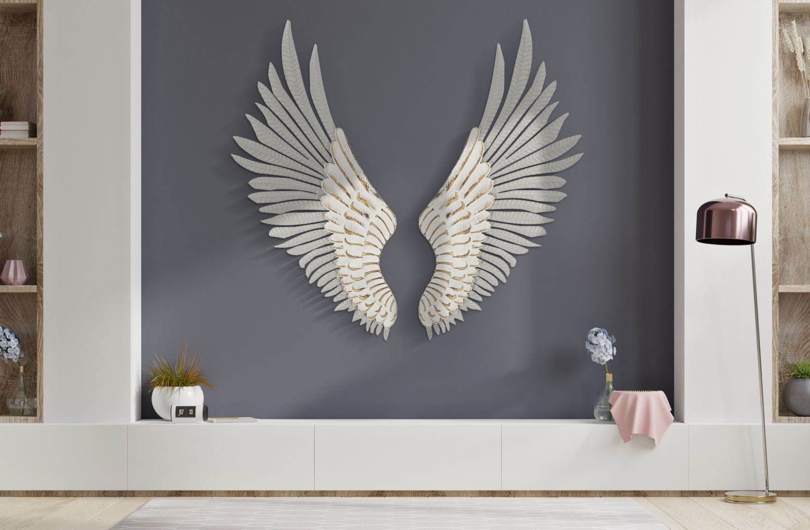 Seinakaunistus Wings