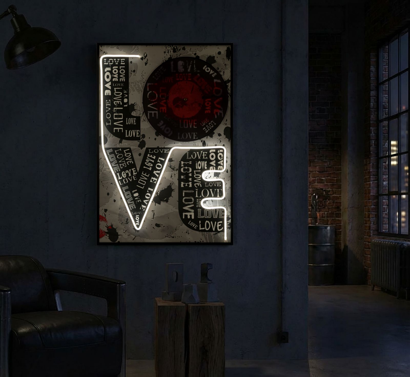 Seinapilt Love LED - Image 2