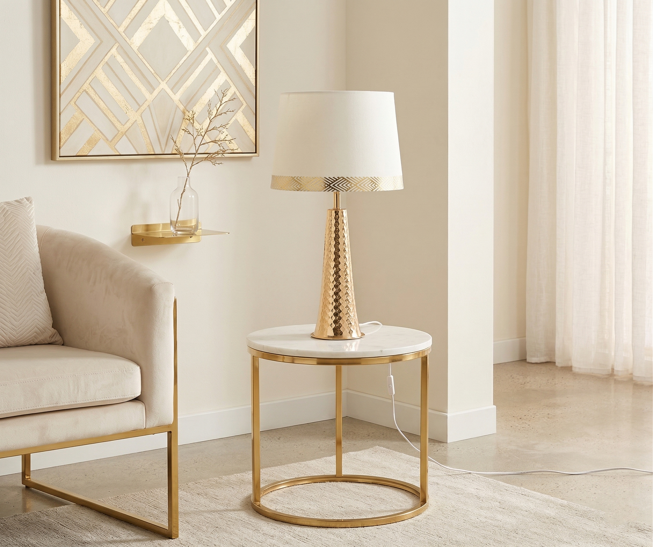 Lauavalgusti Tower Gold