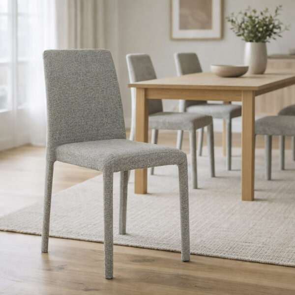 Moodne ja mugav polsterdatud tool Corte metallist jalgadega