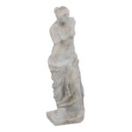 Antiikstiilis skulptuur Venus de Milo hallikasvalge kuju valgel taustal