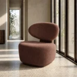 Elegantne ja mugav pruun tugitool Torros Marron elutoas